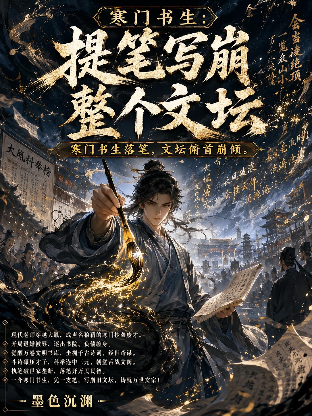 寒门书生:提笔写崩整个文坛